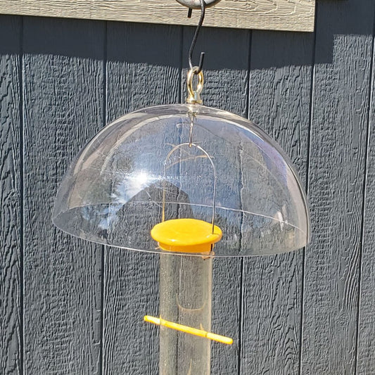Goldfinch Feeding Bundle- Upside Down Feeder and Hanging Dome Baffle image 0