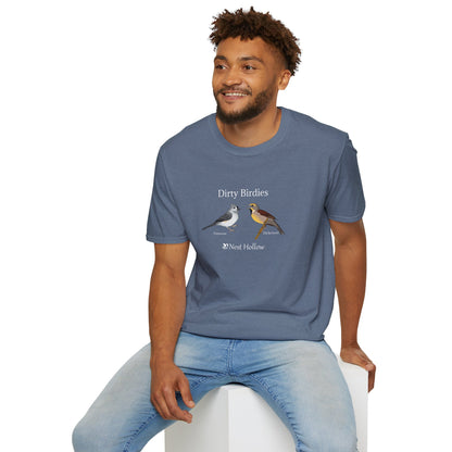 Dirty Birdies (Unisex) Nest Hollow T-Shirt Featuring TITmouse and DICKcissel image 2