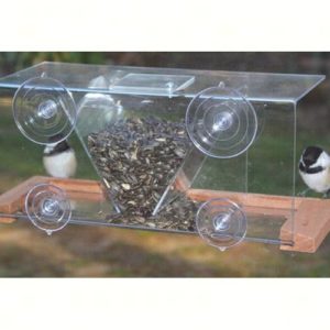 Large window bird feeder